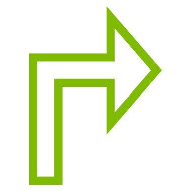 Sağ kontur vektör simge açmak