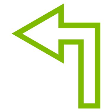 Sol kontur vektör simge açmak