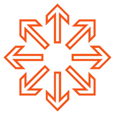 Oklar kontur vektör simge patlayabilir