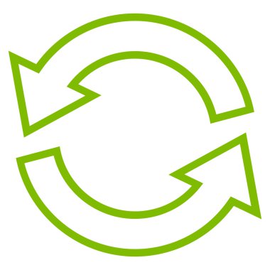 Update okları ince çizgi vektör simgesi