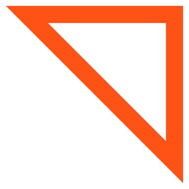 Kontur vektör simge yukarı ok ucu