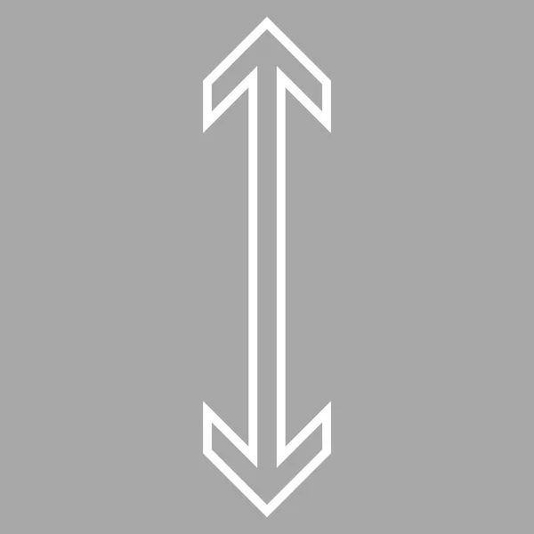 Flecha de intercambio vertical delgada línea vectorial icono — Vector de stock