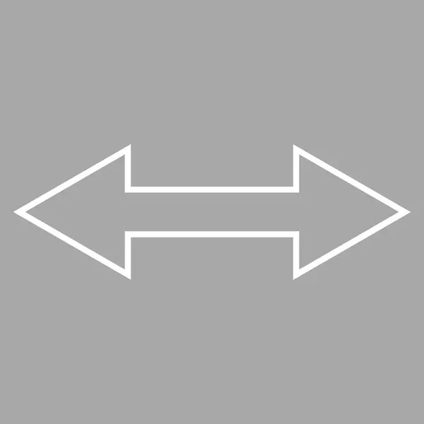 Flip Horizontal Thin Line Vector Icon — Stock Vector