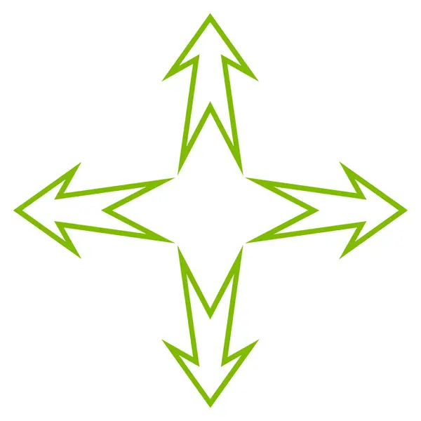 Векторная иконка "Расширение стрелок" — стоковый вектор
