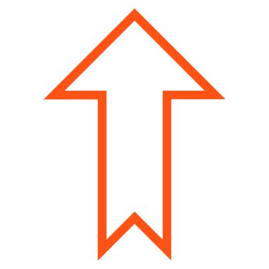 Anahat vektör simge yukarı ok