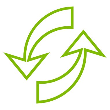 Update okları anahat vektör simgesi