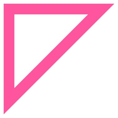 Ok ucu sol yukarı ince çizgi vektör simgesi