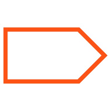 İşaretçi şu ince çizgi vektör simgesi