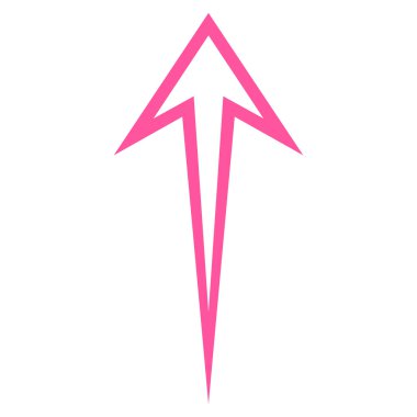 İnce çizgi vektör simge yukarı ok