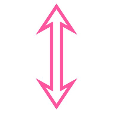 Dikey ince çizgi vektör simgesi ters çevir