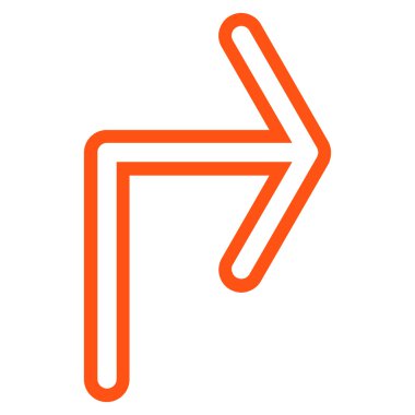 Doğru anahat vektör simge açmak