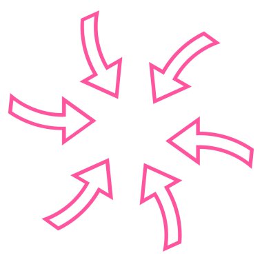 Siklon okları vektör simge kontur