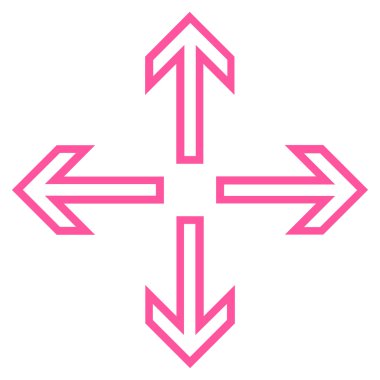 Oklar kontur vektör simgesini genişletin