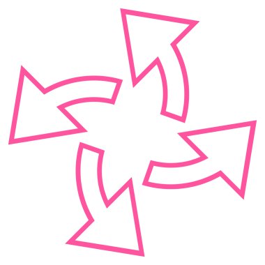 Santrifüj okları vektör simge kontur