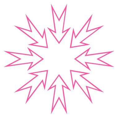 Oklar ince çizgi vektör simge sıkıştırmak