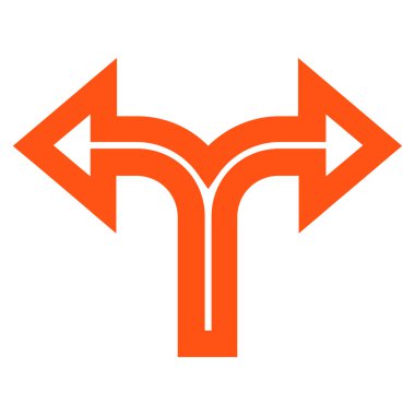 Birleşim sol şu ince çizgi vektör simgesi