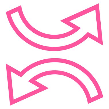 Exchange okları vektör simge kontur