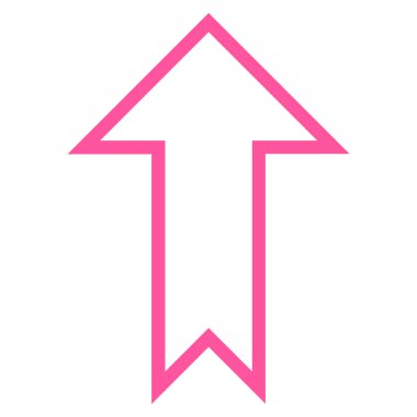 İnce çizgi vektör simge yukarı ok