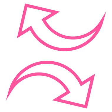 Oklar anahat vektör simgesi yerine