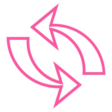 Oklar kontur vektör simge Yenile