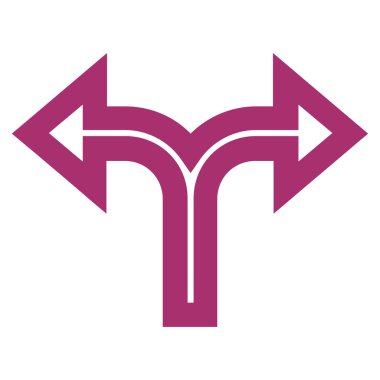 Birleşim sol şu ince çizgi vektör simgesi