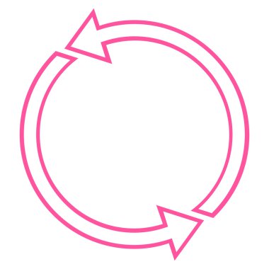 Döndürme Ccw kontur vektör simgesi