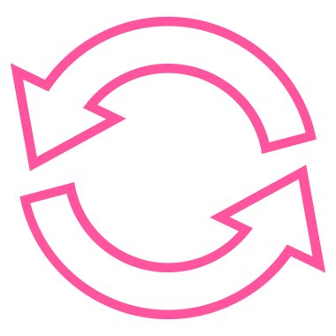 Update okları kontur vektör simgesi