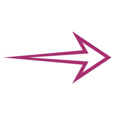 Kontur vektör simgesi sağ ok