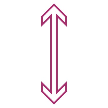 Exchange ok dikey anahat vektör simgesi