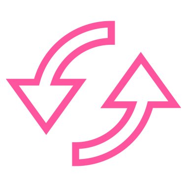 Oklar kontur vektör simge Yenile