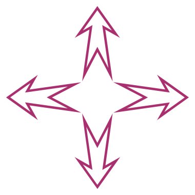 Oklar kontur vektör simgesini genişletin