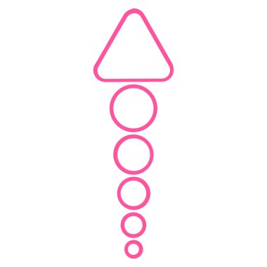 Anahat vektör simge yukarı ok göndermek