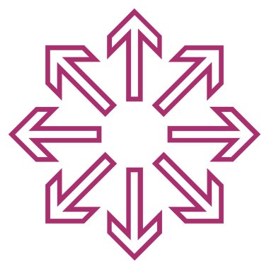 Oklar kontur vektör simge patlayabilir