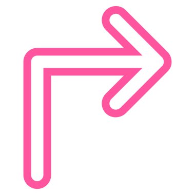 Doğru anahat vektör simge açmak