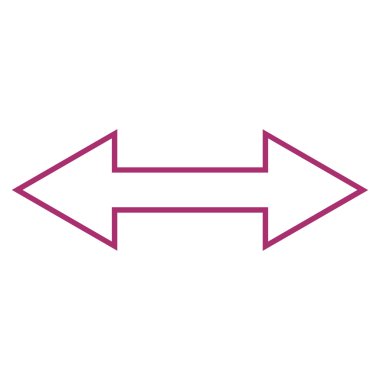 Yatay ince çizgi vektör simgesi ters çevir