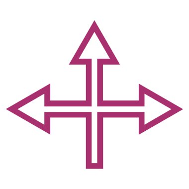 Kavşak okları vektör simge kontur