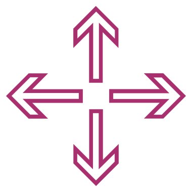 Oklar ince çizgi vektör simgesini genişletin