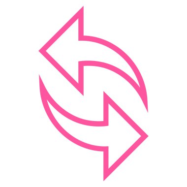 Oklar anahat vektör simge Yenile