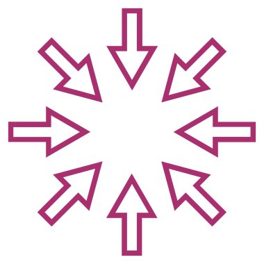 Basınç okları vektör simge kontur