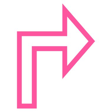 Sağ kontur vektör simge açmak