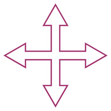 Oklar anahat vektör simge en üst düzeye çıkarmak