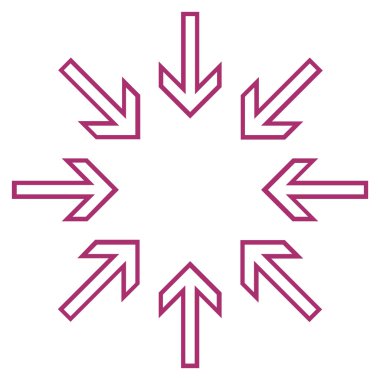 Oklar kontur vektör simge sıkıştırmak