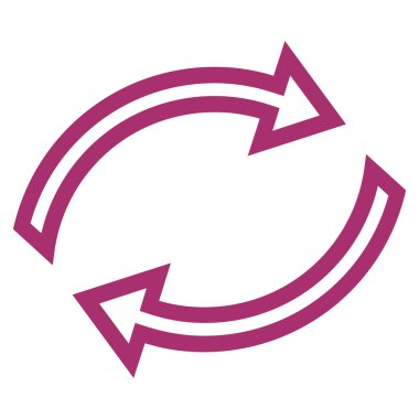 Oklar kontur vektör simge Yenile