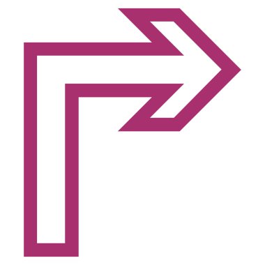 Doğru anahat vektör simge açmak