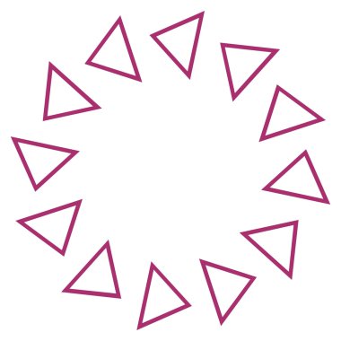 Döndürme anahat vektör simgesi