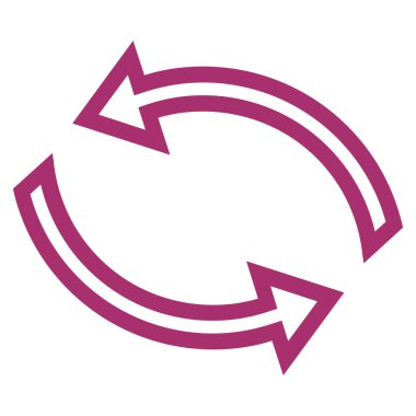 Update okları ince çizgi vektör simgesi