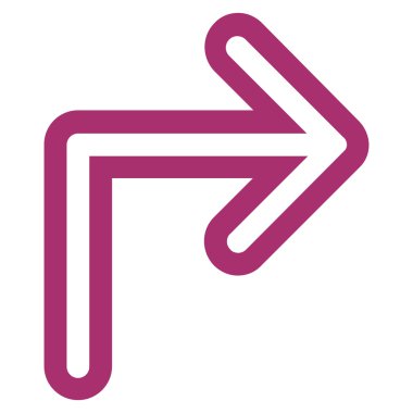 Doğru anahat vektör simge açmak