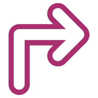 Sağ kontur vektör simge açmak