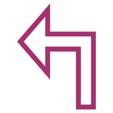 Sol ince çizgi vektör simge açmak