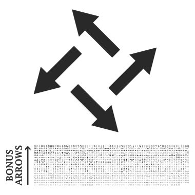Santrifüj okları vektör simge Bonus ile düz